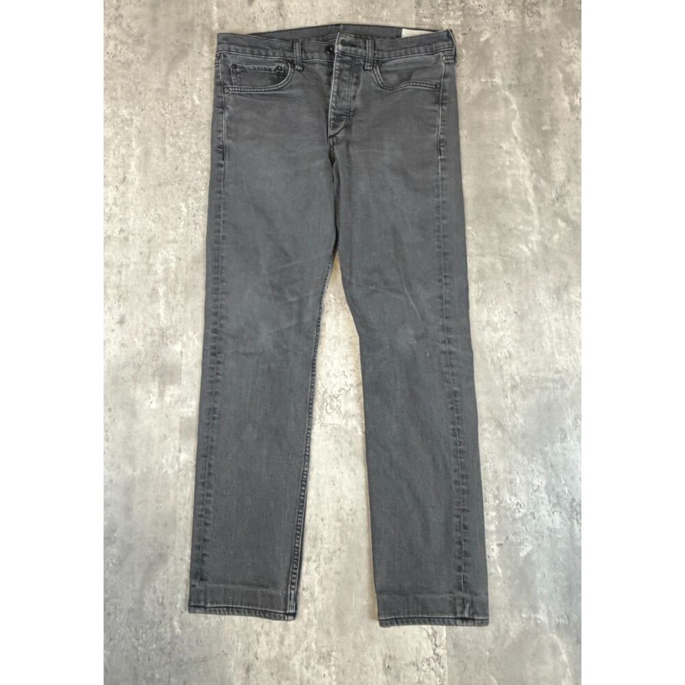 Rag & Bone Fit 2 Slim Jeans Men's 31 Grey Shelter Wash Stretch